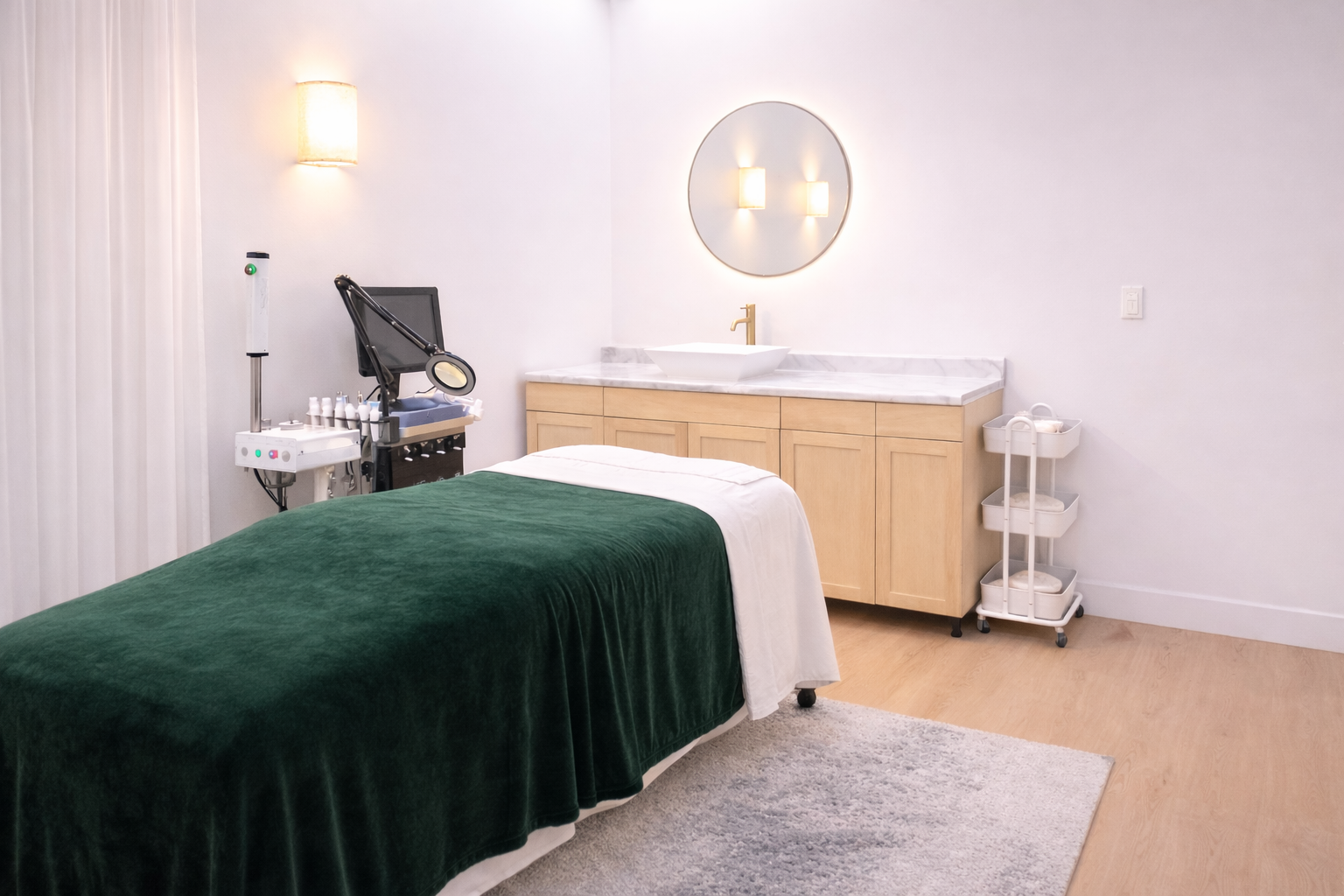 Aesthetically Well treatment room